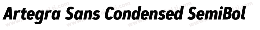 Artegra Sans Condensed SemiBold字体转换